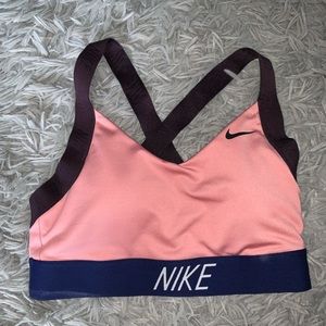 Nike crossed sports bra